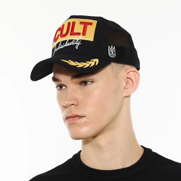 Cult of Individuality Trucker Hat 3D | Mercari Cult of Individuality Trucker Hat 3D Embroidered Cult Racing Black Snapback Cap
